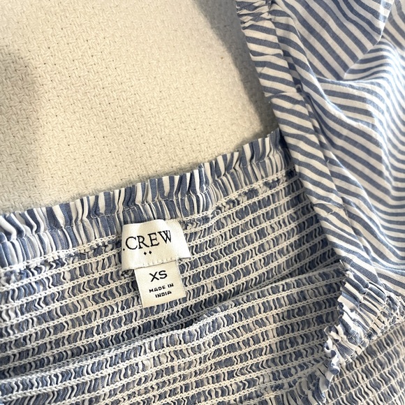 J. Crew blue stripe dress | Cotton dress | Midi dress - Picture 5 of 7